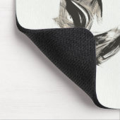 Yoga Instructor Meditatie Pose Brush Stroke Quote Muismat (Hoek)