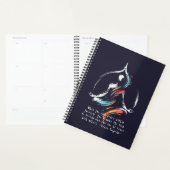 Yoga Instructor Meditatie Pose Brush Stroke Quote Planner (Display)