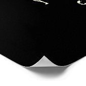 Yoga Instructor Meditatie Pose Brush Stroke Quote Poster (Hoek)