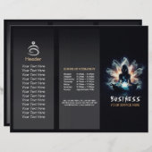 Yoga Instructor Meditatie Pose Gloeiende Mist Lotu (Voorkant / Achterkant)