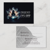 Yoga Instructor Meditatie Pose Gloeiende Mist Lotu Aanbevelingskaartje (Voorkant / Achterkant)