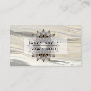 Yoga Instructor Meditation Holistic Lotus Paint Visitekaartje