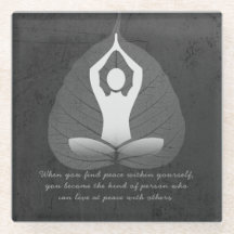 Yoga Instructor Meditation Pose Bodhi Leaf Quotes