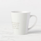 Yoga Instructor Meditation Pose Bodhi Leaf Quotes Latte Mok (Rechts)