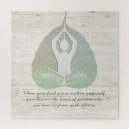 Yoga Instructor Meditation Pose Bodhi Leaf Quotes Legpuzzel