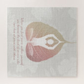 Yoga Instructor Meditation Pose Bodhi Leaf Quotes Legpuzzel (Horizontaal)