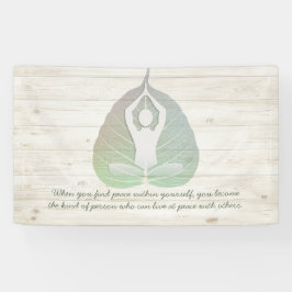 Yoga Instructor Meditation Pose Bodhi Leaf Quotes Spandoek