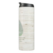 Yoga Instructor Meditation Pose Bodhi Leaf Quotes Thermosbeker (Geroteerd rechts)