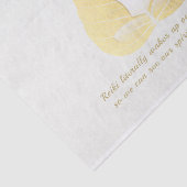 Yoga Instructor Meditation Pose Bodhi Leaf Quotes Tissuepapier (Detail)