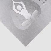 Yoga Instructor Meditation Pose Bodhi Leaf Quotes Tissuepapier (Detail)