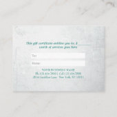 Yoga Instructor Meditation Pose Cadeaubon Kortingskaartje (Achterkant)