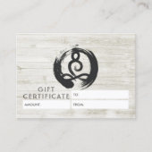 Yoga Instructor Meditation Pose Cadeaubon Kortingskaartje (Voorkant)