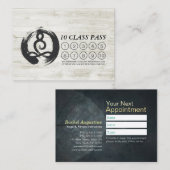 Yoga Instructor Meditation Pose Class Pass Loyalty (Voorkant / Achterkant)