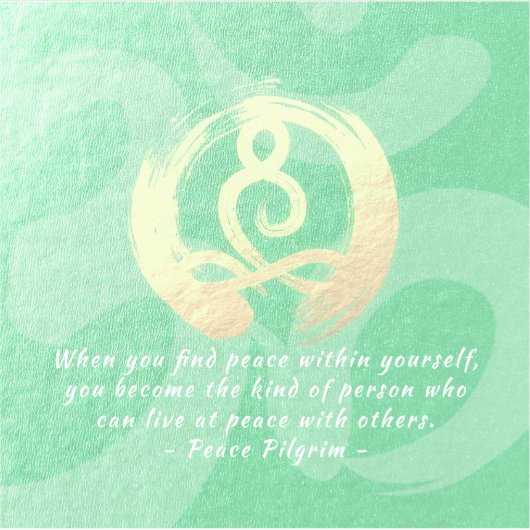 Yoga Instructor Meditation Pose Healer ZEN Citaten Sticker (Voorkant)