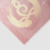 Yoga Instructor Meditation Pose Healer ZEN Citaten Tissuepapier (Detail)