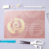 Yoga Instructor Meditation Pose Healer ZEN Citaten Tissuepapier (Craft)