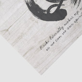 Yoga Instructor Meditation Pose Healer ZEN Citaten Tissuepapier (Detail)