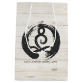 Yoga Instructor Meditation Pose Healer ZEN Symbool Medium Cadeauzakje (Achterkant)