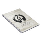 Yoga Instructor Meditation Pose Healer ZEN Symbool Notitieboek (Rechterzijde)