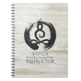Yoga Instructor Meditation Pose Healer ZEN Symbool Notitieboek