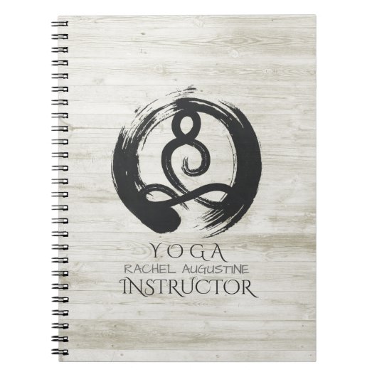 Yoga Instructor Meditation Pose Healer ZEN Symbool Notitieboek (Voorkant)