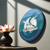 Yoga Instructor Meditation Pose Moon Flying Island Ronde Klok