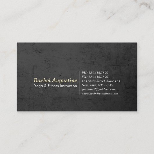 Yoga Instructor Meditation Pose OM Symbol Galaxy Visitekaartje (Achterkant)