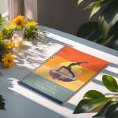 Yoga Instructor Meditation Pose Sun Flying Island Notitieboek
