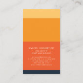 Yoga Instructor Meditation Pose Sun Flying Island Visitekaartje (Achterkant)