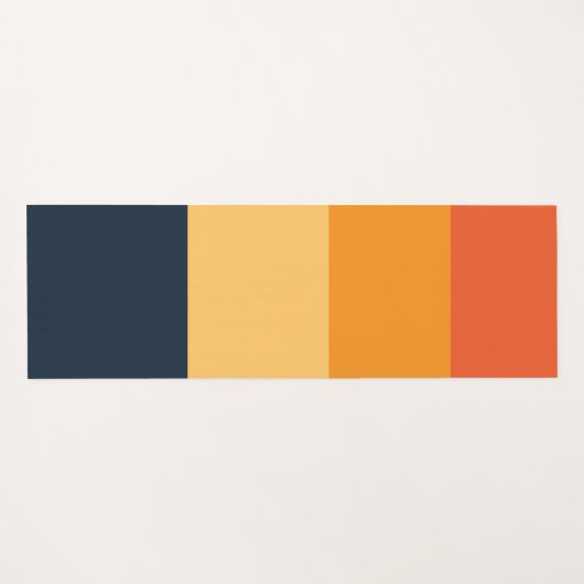 Yoga Instructor Meditation Pose Sun Flying Island Yogamat (Achterkant (horizontaal))