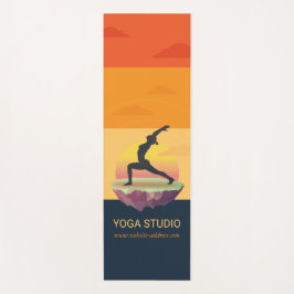 Yoga Instructor Meditation Pose Sun Flying Island Yogamat