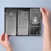 Yoga Instructor Meditation Pose Tri-Fold Brochures (Hand)