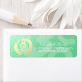 Yoga Instructor Meditation Pose Zen OM Adres Etiket (Insitu)