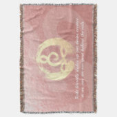 Yoga Instructor Meditation Pose Zen Om sign Quotes Deken (Voorkant Verticaal)