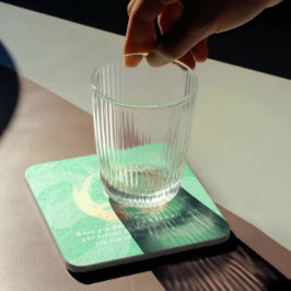 Yoga Instructor Meditation Pose Zen OM Sign Quotte Bier Onderzetter