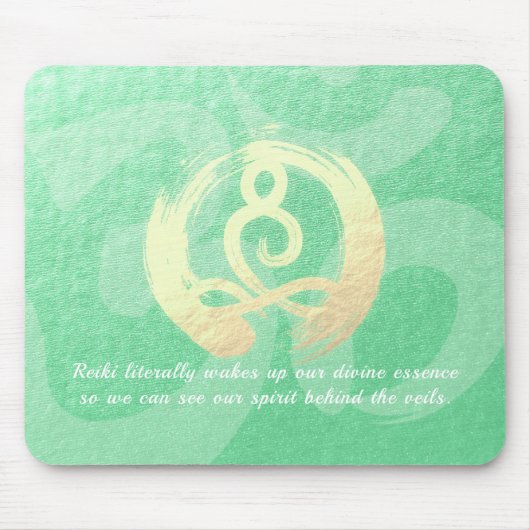 Yoga Instructor Meditation Pose Zen Om Sign Quotte Muismat (Voorkant)