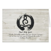 Yoga Instructor Meditation Pose Zen Symbol Quotes (Voorkant Horizontaal)
