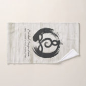 Yoga Instructor Meditation Pose Zen Symbol Quotes Bad Handdoek (Handdoek)