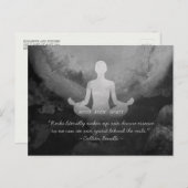 Yoga Instructor Meditation Pose Zen Symbol Quotes Briefkaart (Voorkant / Achterkant)