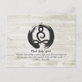 Yoga Instructor Meditation Pose Zen Symbol Quotes Briefkaart