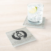 Yoga Instructor Meditation Pose Zen Symbol Quotes Glazen Onderzetter (Schuin)