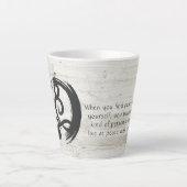Yoga Instructor Meditation Pose Zen Symbol Quotes Latte Mok (Voorkant)