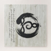 Yoga Instructor Meditation Pose Zen Symbol Quotes Legpuzzel (Horizontaal)