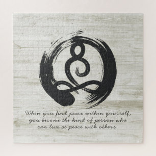 Yoga Instructor Meditation Pose Zen Symbol Quotes Legpuzzel