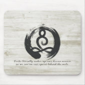 Yoga Instructor Meditation Pose Zen Symbol Quotes Muismat (Voorkant)