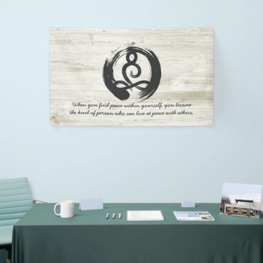 Yoga Instructor Meditation Pose Zen Symbol Quotes Spandoek (Beurs)