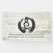 Yoga Instructor Meditation Pose Zen Symbol Quotes Spandoek (Horizontaal)