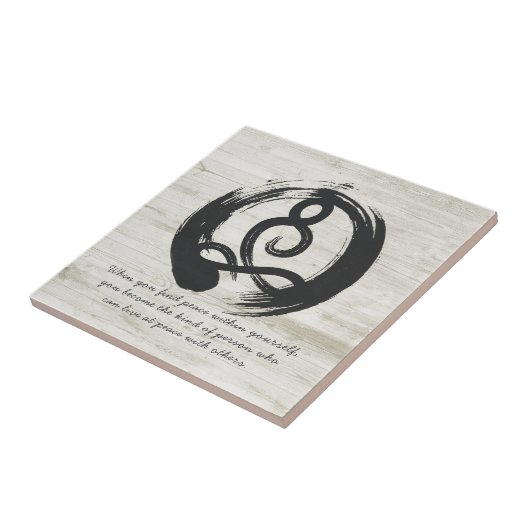 Yoga Instructor Meditation Pose Zen Symbol Quotes Tegeltje (Zijkant)