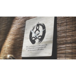 Yoga Instructor Meditation Pose Zen Symbol Quotes Vierkante Klok