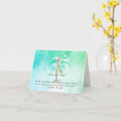 Yoga Instructor Meditation Tree Pose Om Sign Quote Kaart (Gele Bloem)